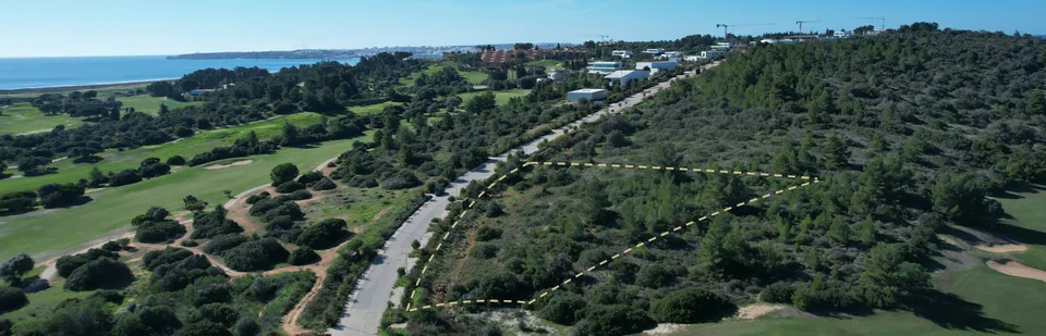 Aerial photograph of the coastal landscape around the Palmares — LT73 site, Lagos